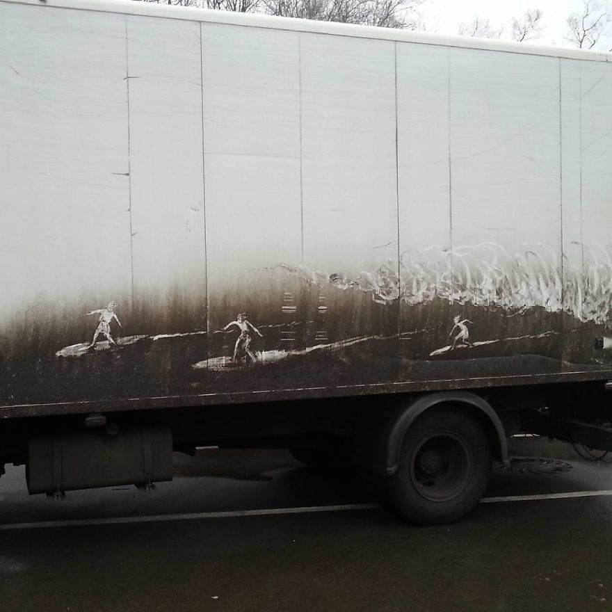 Dirty Car Owners Find Their Cars "Vandalized" With Amazing Drawings, And Your Car May Be Next! Dirty Car Owners Find Their Cars "Vandalized" With Amazing Drawings, And Your Car May Be Next!