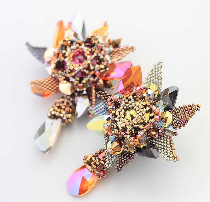 Gorgeous Seed Bead Webs: 12 Amazing Jewelries By Apollinariya Koprivnik
