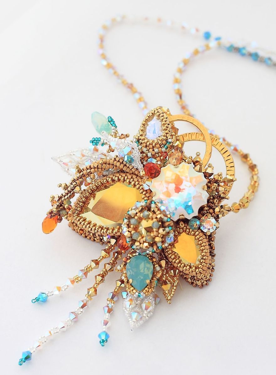 Gorgeous Seed Bead Webs: 12 Amazing Jewelries By Apollinariya Koprivnik