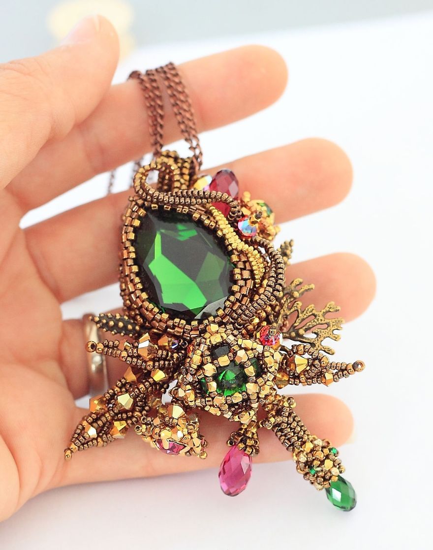 Gorgeous Seed Bead Webs: 12 Amazing Jewelries By Apollinariya Koprivnik