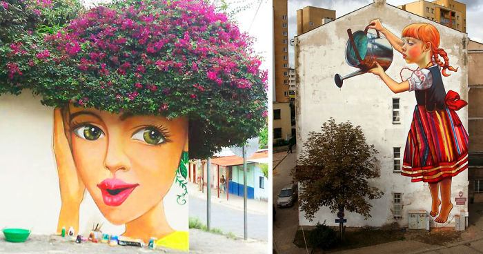 50 Amazing Street Art Installations That Cleverly Interact With Nature