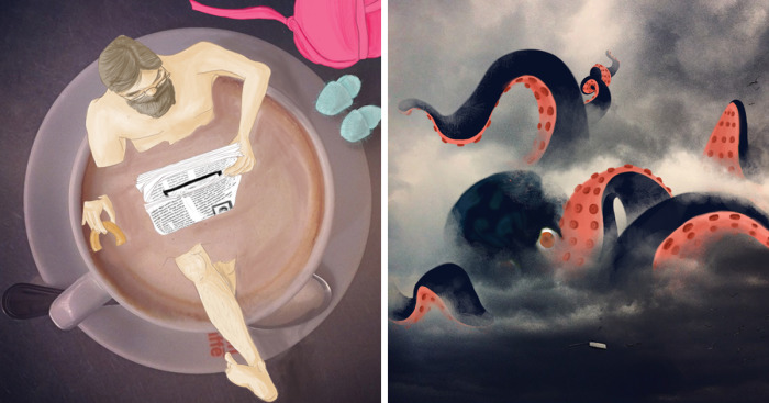 We Used Photography And Illustration To Make These Humorous And Surrealistic Images With A Bit Of Uncanny Aftertaste