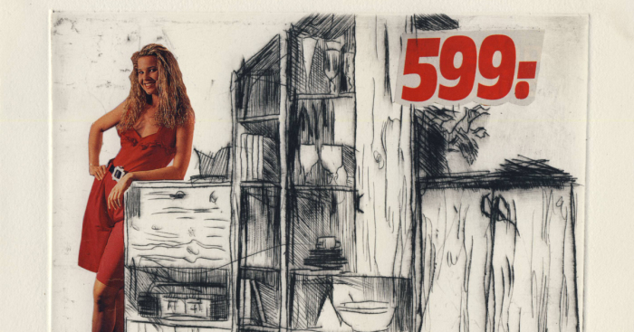 I Made Collage-Etching Prints Out Of 90’s Shopping Catalogues From Germany
