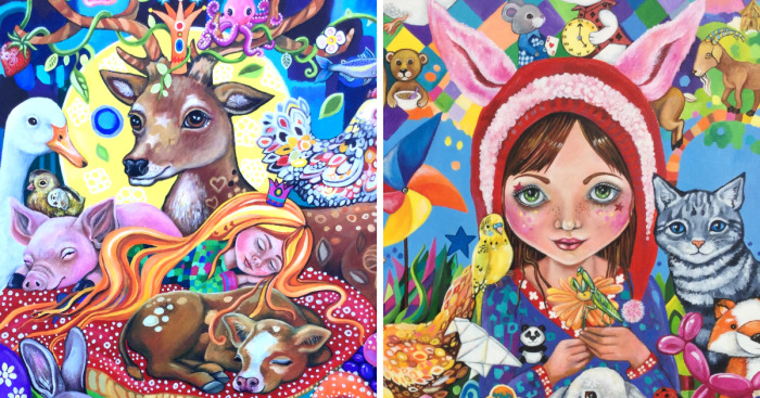 I Paint Stories Using Fairytale Symbolism To Explore My Journey To Veganism