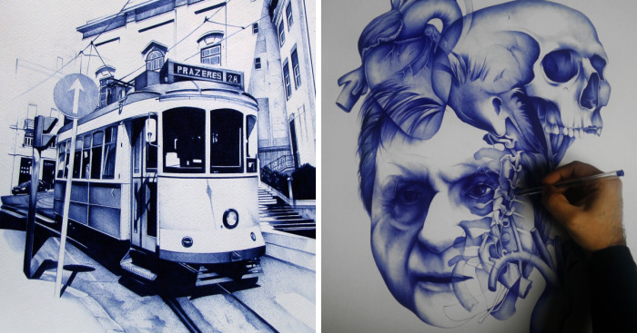 Ballpoint Pen Drawings That Take Me Up To 100 Hours To Create
