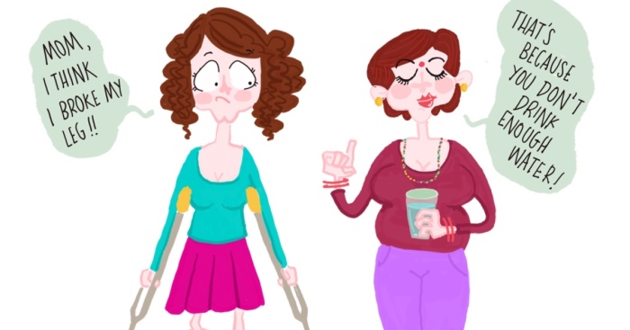 I Illustrate Conversations With My Mom, To Show How It Is To Be An Adult Woman In South Asia