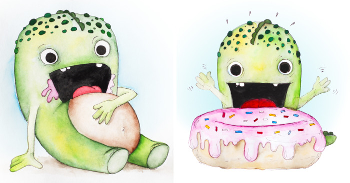 Meet Alfie The Dragosaur Who Loves (Only) Pink Donuts