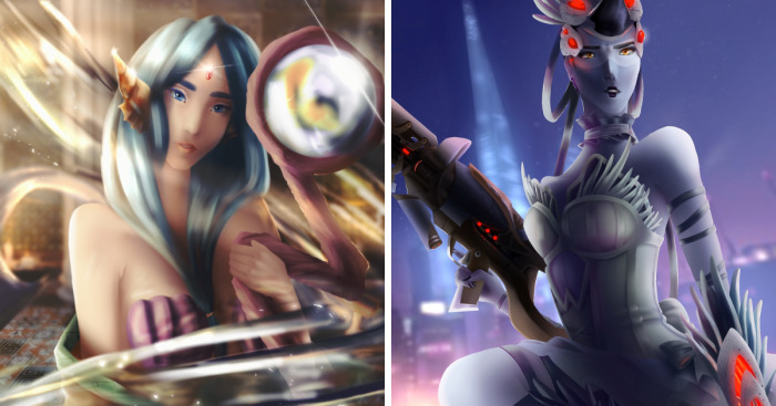 I Like To Draw Anime And Game Characters Into My Own Style