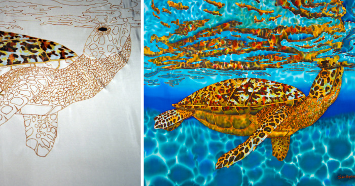 Spilt Water Ends Up Creating A New Batik Painting Style