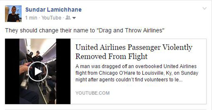 Fuck You United Airlines