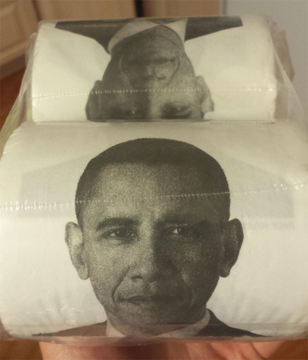 My Mom Did Some Drunk Amazon Shopping And Bought 10 Rolls Of Toilet Paper With Obama's Face On It