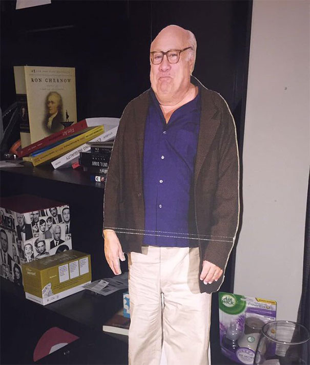 I Drunk Purchased A Danny Devito Life-Size Cutout