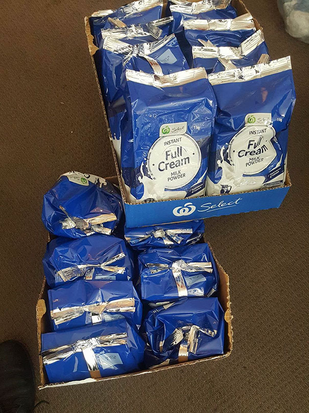 Got Drunk Last Night And Bought 16 Packets Of Powdered Milk