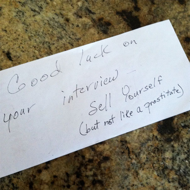 I Was Nervous For An Interview Today, So My Mother Left Me This To Make Me Smile