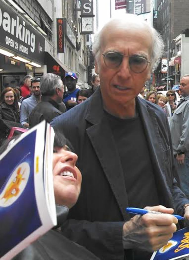 So My Mom "Met" Larry David Today