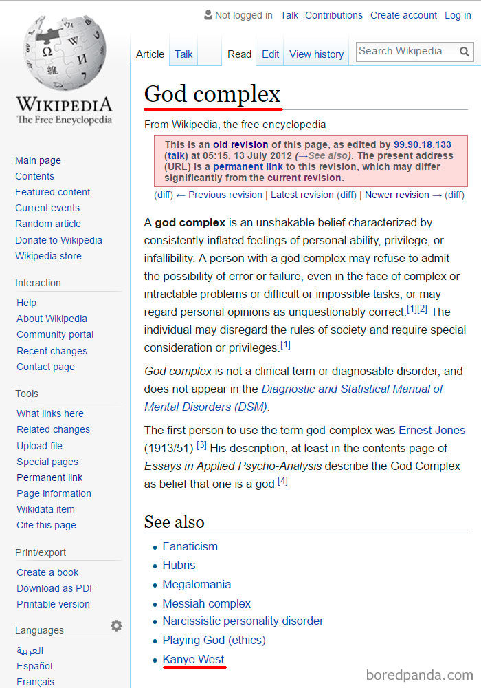 Funny Wikipedia Edits