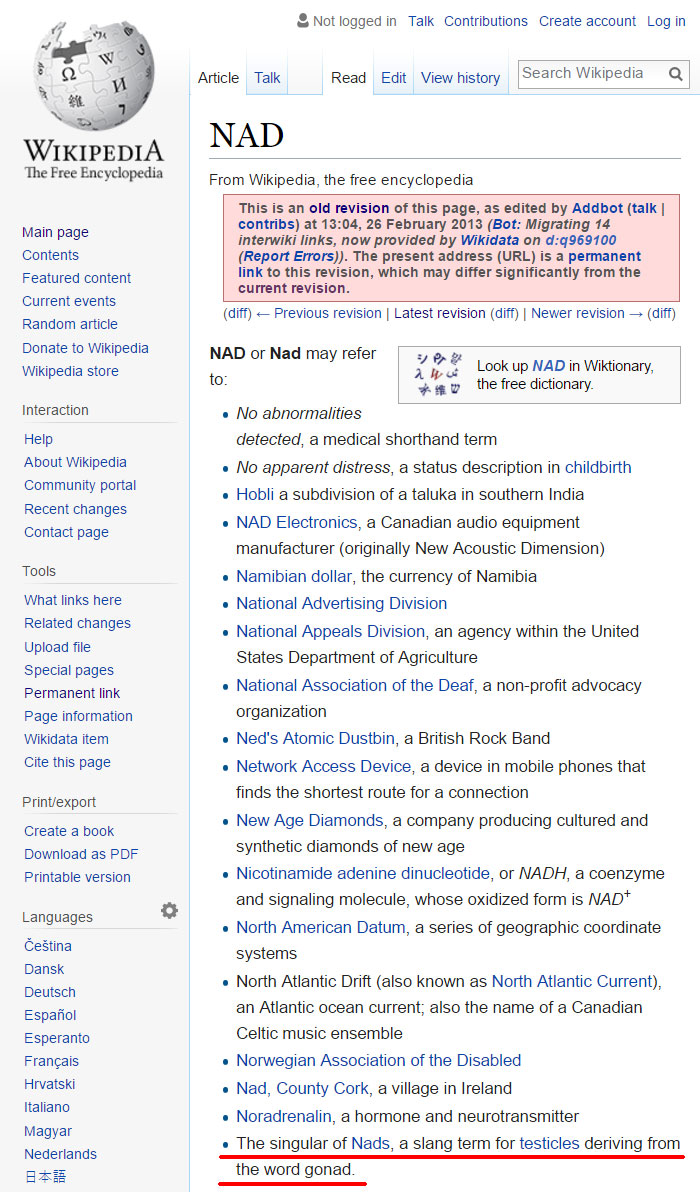 Funny Wikipedia Edits