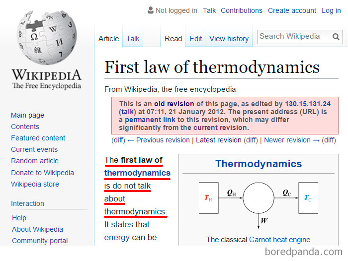 Funny Wikipedia Edits