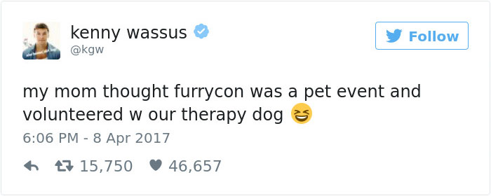 Woman Unaware That 'Furry Convention' Is Not For Pets, Takes Her Therapy Dog There And Becomes Famous Woman Unaware That 'Furry Convention' Is Not For Pets, Takes Her Therapy Dog There And Becomes Famous