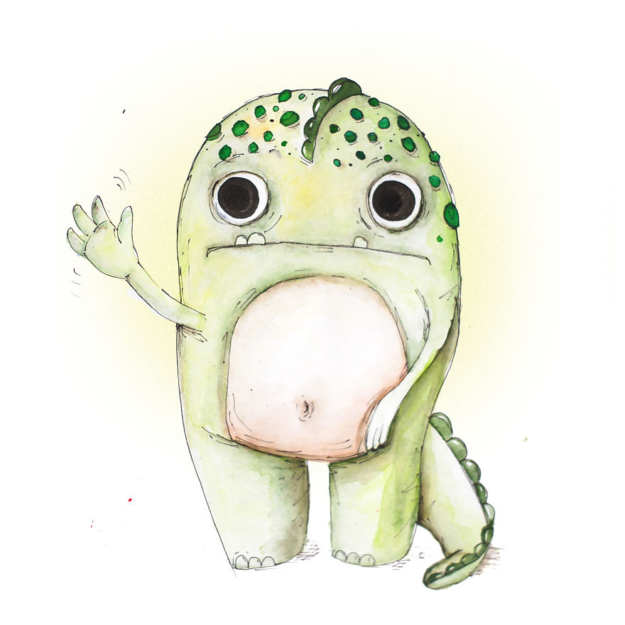 Meet Alfie The Dragosaur Who Loves (Only) Pink Donuts