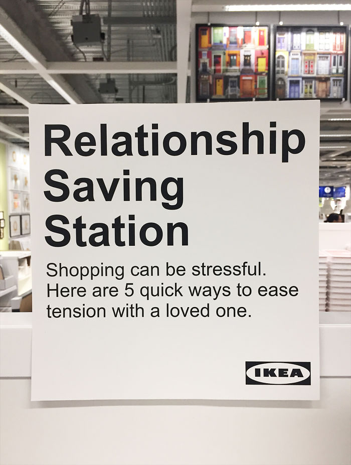 Guy Hilariously Trolls IKEA By Installing A Fake "Relationship Saving Station", And It Might Just Save Your Marriage Guy Hilariously Trolls IKEA By Installing A Fake "Relationship Saving Station", And It Might Just Save Your Marriage