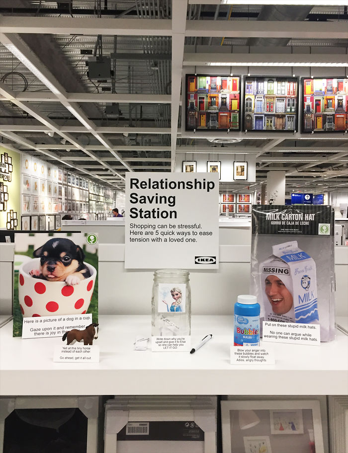 Guy Hilariously Trolls IKEA By Installing A Fake "Relationship Saving Station", And It Might Just Save Your Marriage Guy Hilariously Trolls IKEA By Installing A Fake "Relationship Saving Station", And It Might Just Save Your Marriage