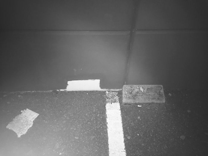 Painter Did Or Did Not...give A F.... Maybe The Stone Was Too Heavy? At The Local Grocery Shop.