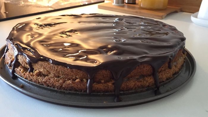 For My Friend With Diabetes. Sugar Free Carrot Cake With Chocolate Frosting