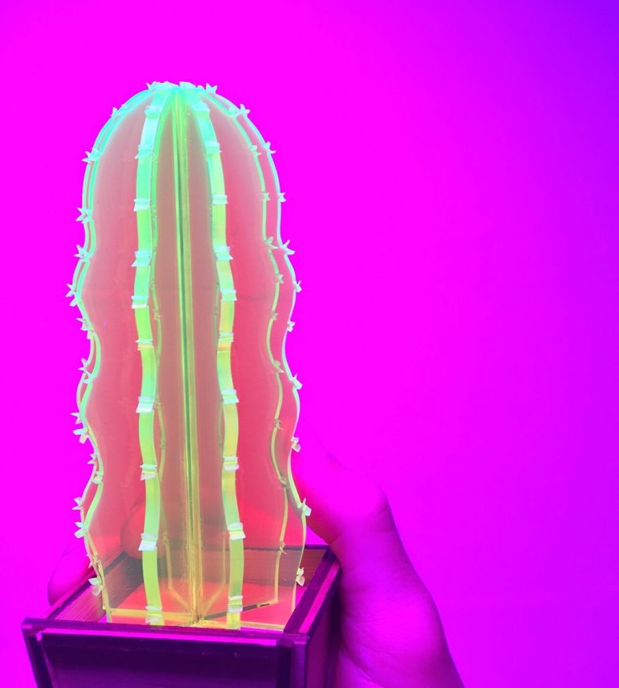 I Create Fluorescent Acrylic Plant Sculptures I Create Fluorescent Acrylic Plant Sculptures