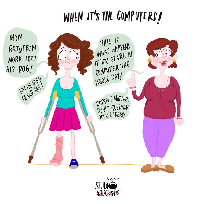 I Illustrate Conversations With My Mom, To Show How It Is To Be An Adult Woman In South Asia