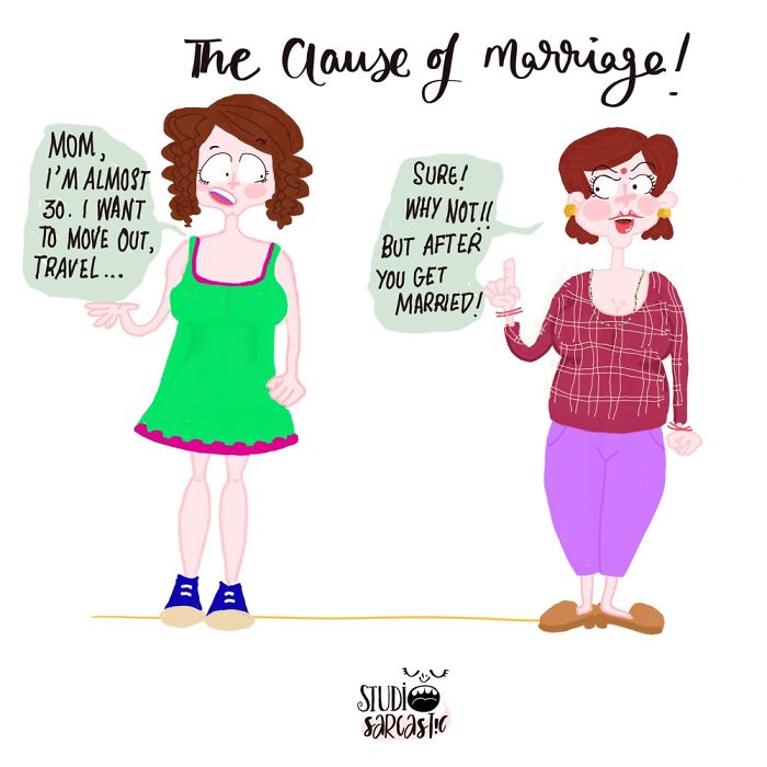 I Illustrate Conversations With My Mom, To Show How It Is To Be An Adult Woman In South Asia I Illustrate Conversations With My Mom, To Show How It Is To Be An Adult Woman In South Asia