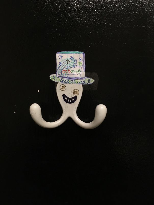 This Was In A Cafe Bathroom, I Gave It A Hat