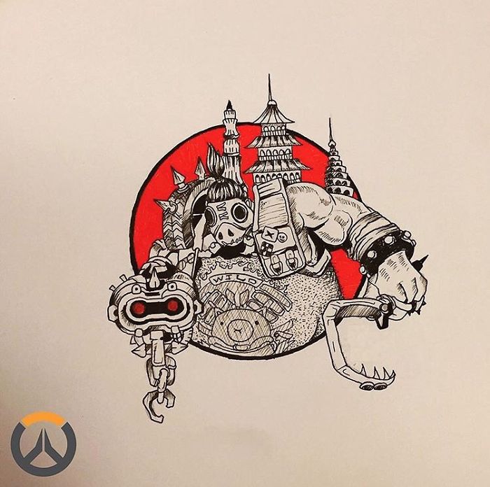 I Love Overwatch Characters And Draw Them