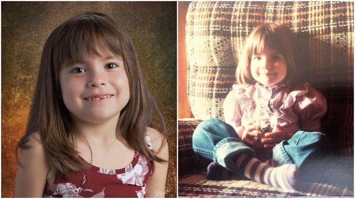 My Daughter And I At Age 6