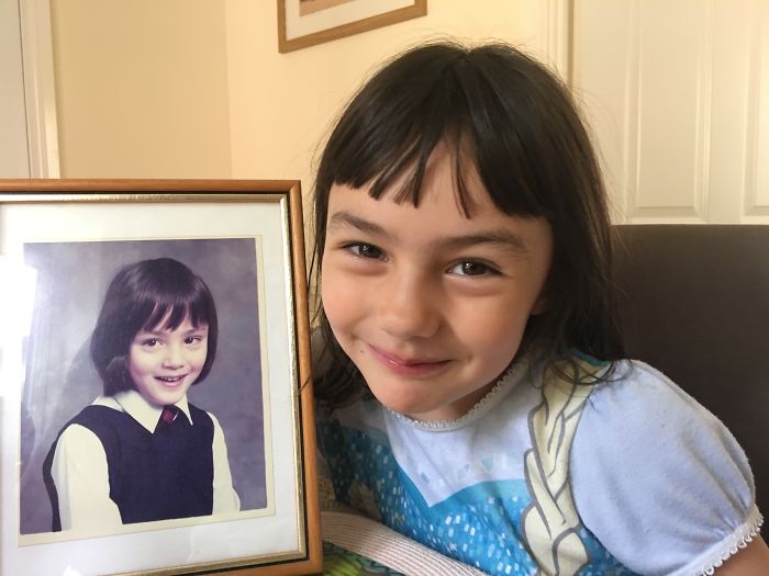 My Daughter Aged 5, Me At The Same Age