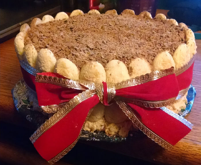 Christmas/birthday Tiramisu Cake I Made For My Bestie