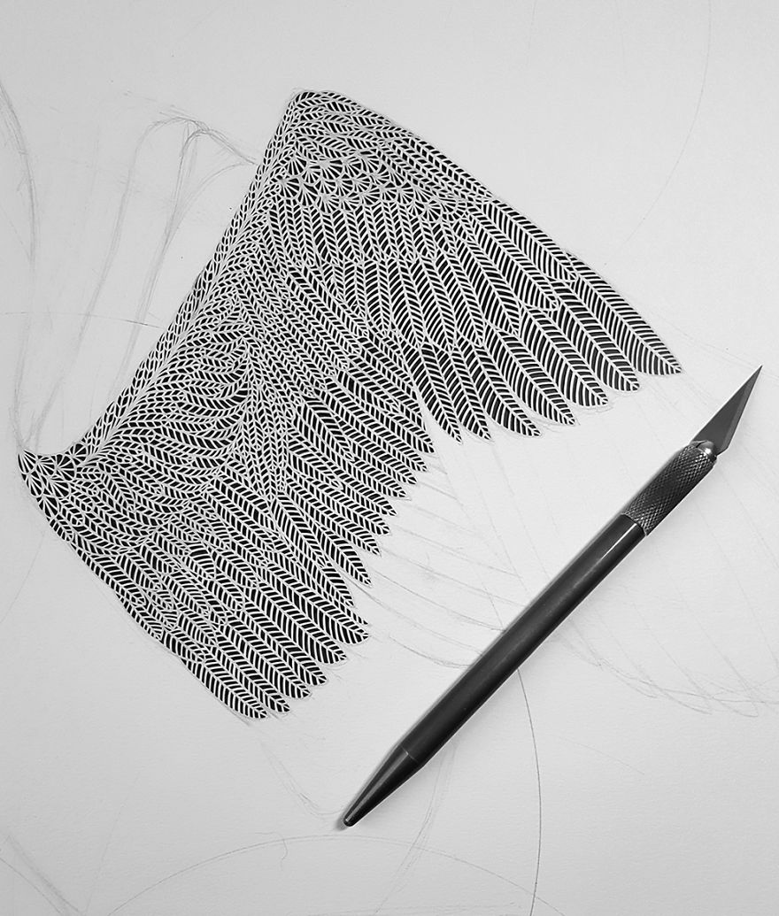 I Created A Paper Cut Artwork Depicting Some Of The Wildlife Found Around The Waterways Of Britain