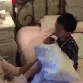 Little Boy Meets His Sibling For The First Time