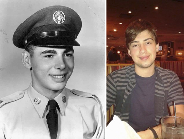 My Dad At Around 18 And My Son At The Same Age.