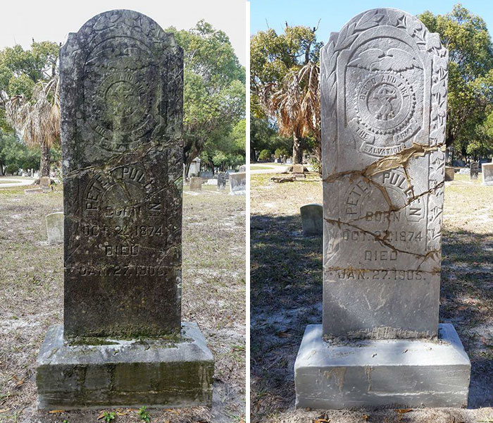 man-cleans-veterans-tombstones-22 man-cleans-veterans-tombstones-22