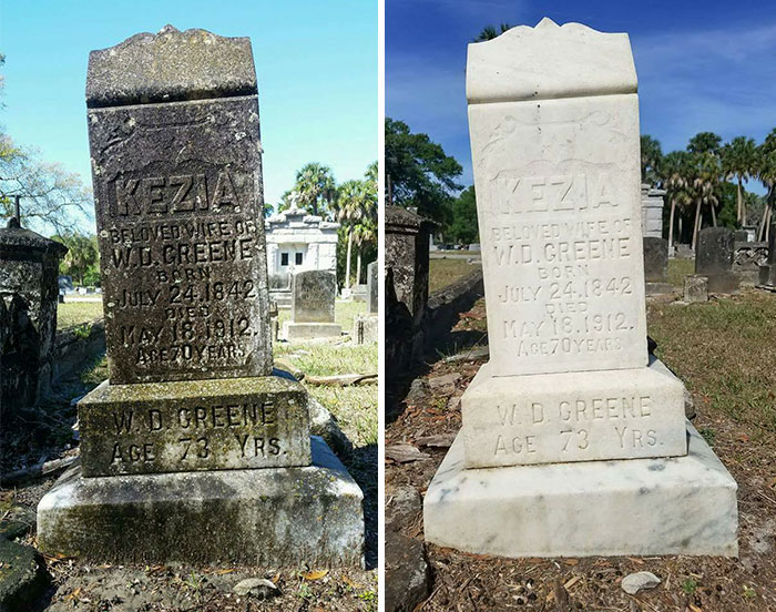 Man Spends His One Day Off Cleaning Forgotten Veterans' Tombstones, And Here Are The Results Man Spends His One Day Off Cleaning Forgotten Veterans' Tombstones, And Here Are The Results