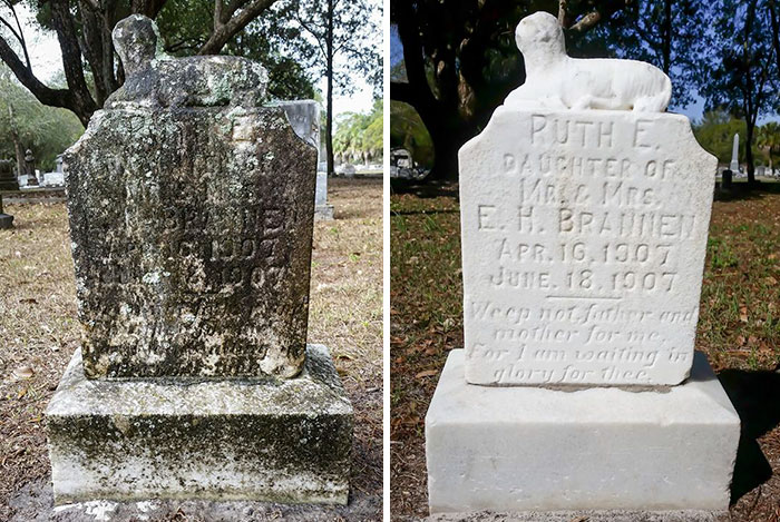 Man Spends His One Day Off Cleaning Forgotten Veterans’ Tombstones, And Here Are The Results