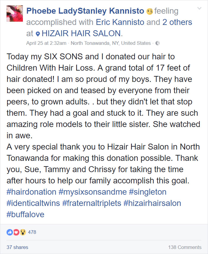 6 Brothers Were Bullied For Years While Growing Their Hair Long To Make Wigs For Kids With Cancer