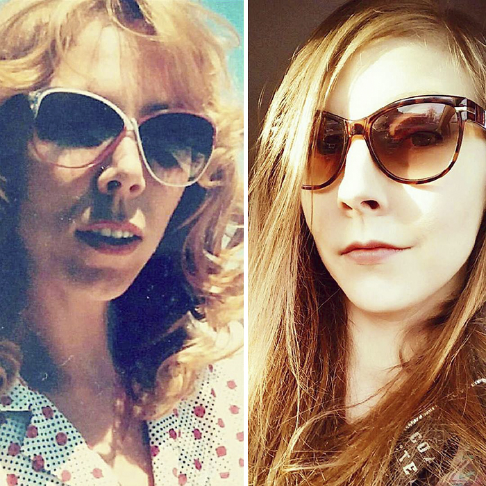 A Side By Side Of Mom And I At Roughly The Same Age (She Was 35/36 There)