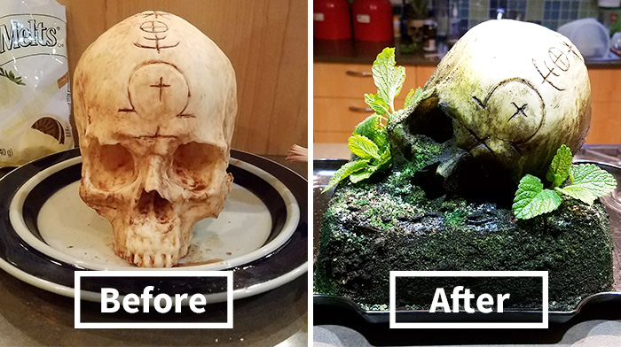 I Made A Skull Cake And Brought It To Work To Scare My Coworkers