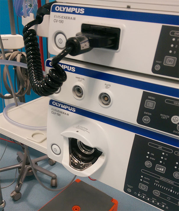This Machine Is Used For Endoscopic Exams. Everyday I See Donald Duck
