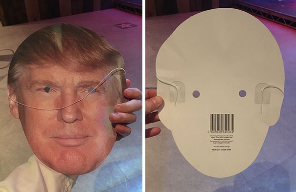 The Reverse Of This Trump Mask Looks A Bit Like Hitler
