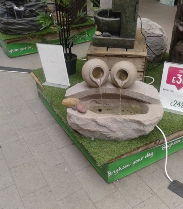 This Water Feature Looks Like Cookie Monster