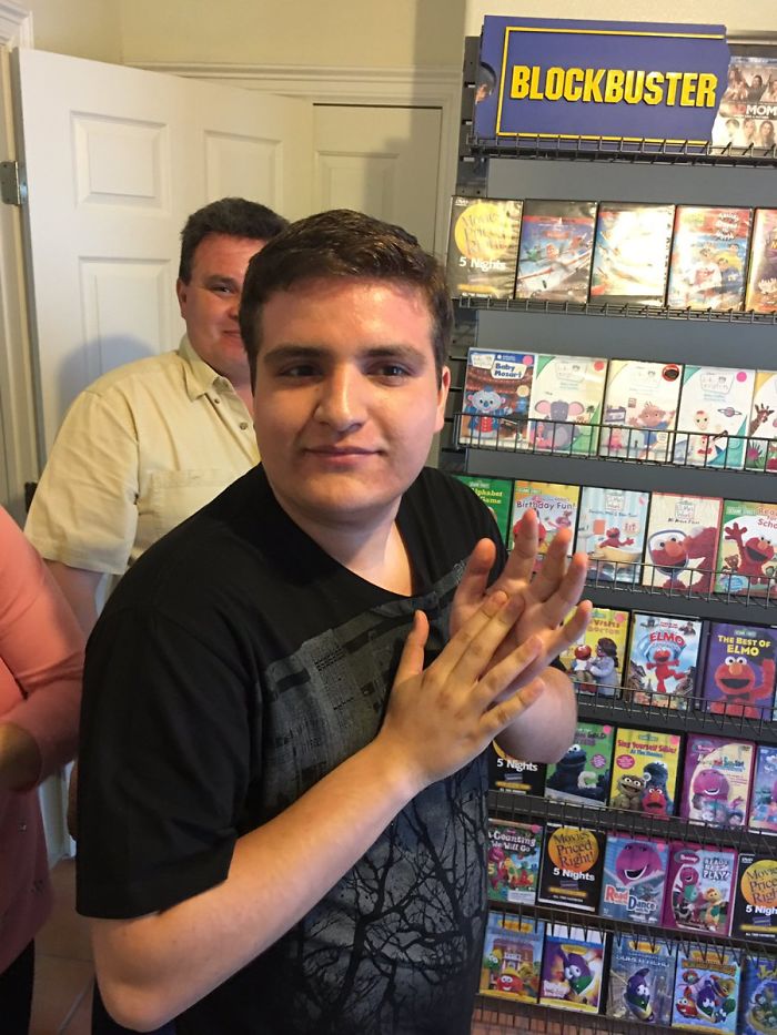 Autistic Boy Was Depressed After Local Blockbuster Closed Down, So His Parents Recreated It At Home Autistic Boy Was Depressed After Local Blockbuster Closed Down, So His Parents Recreated It At Home