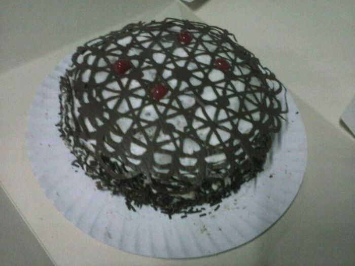 It Was Hard To Do The Chocolate Decoration, But Worth It :)